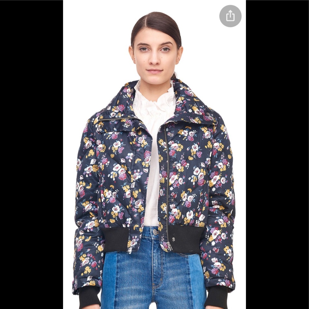 REBECCA TAYLOR NWT LA VIE WINTER POSEY PRINT PUFFER COAT